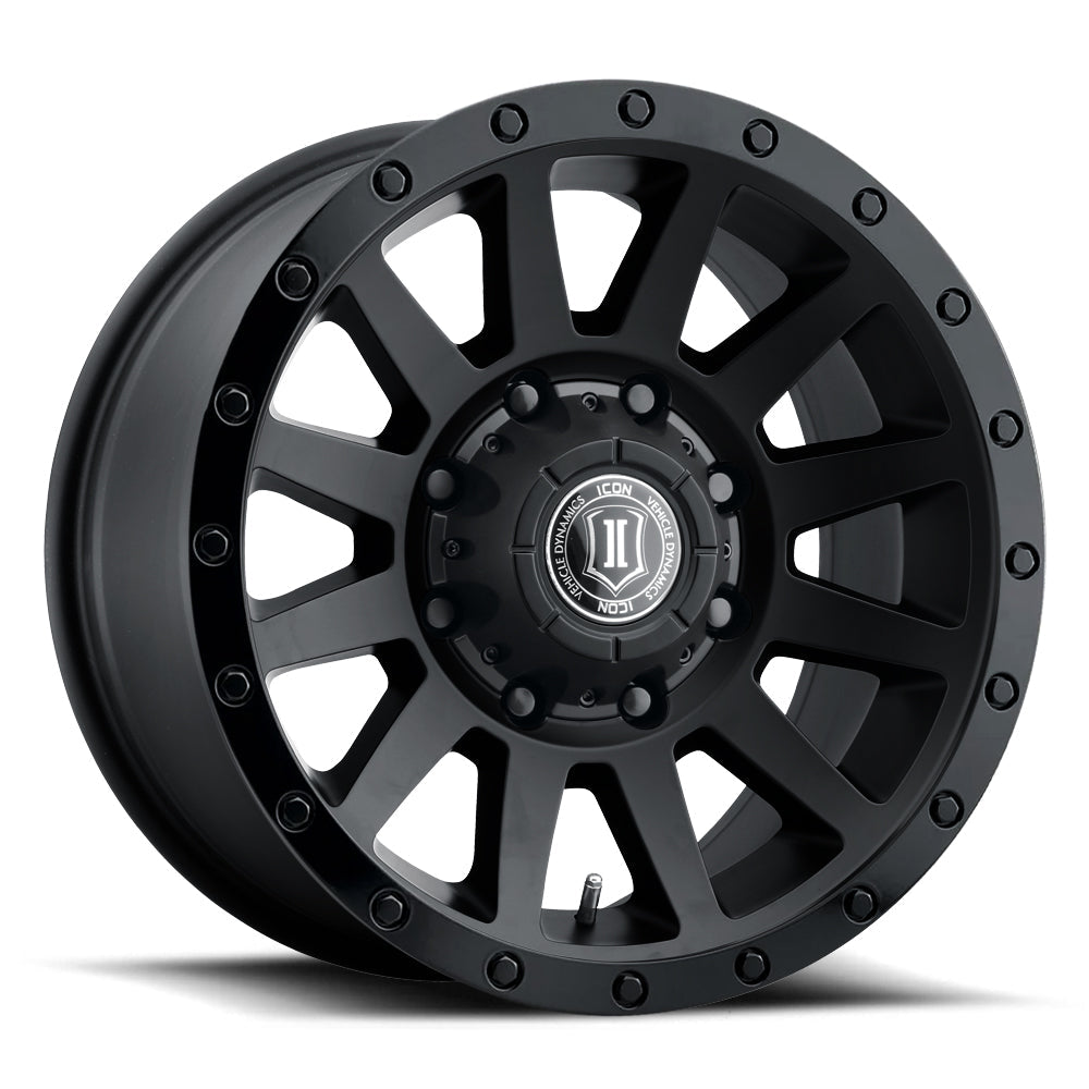 Icon Alloys Compression HD Double Black Wheel 18 X 9 / 8 X 180 / 12 MM / 5.5" BS (2018908955DB)