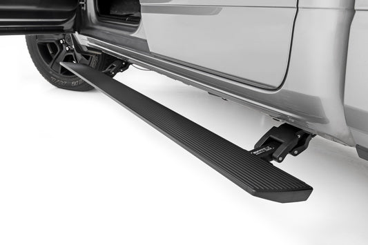 Rough Country Power Running Boards | Dual Electric Motor | Quad Cab | Ram 1500 (19-24)/1500 TRX (21-24) 