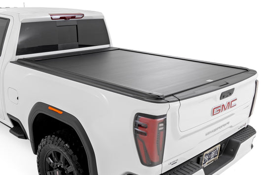 Rough Country Powered Retractable Bed Cover | 6'9" Bed | Chevy/GMC 2500HD/3500HD (20-24)