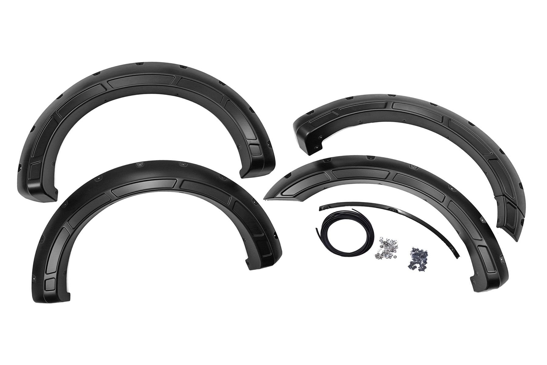 Rough Country Fender Flares | Defender | M7 Carbonized Gray | Ford F-150 2WD/4WD (21-23)