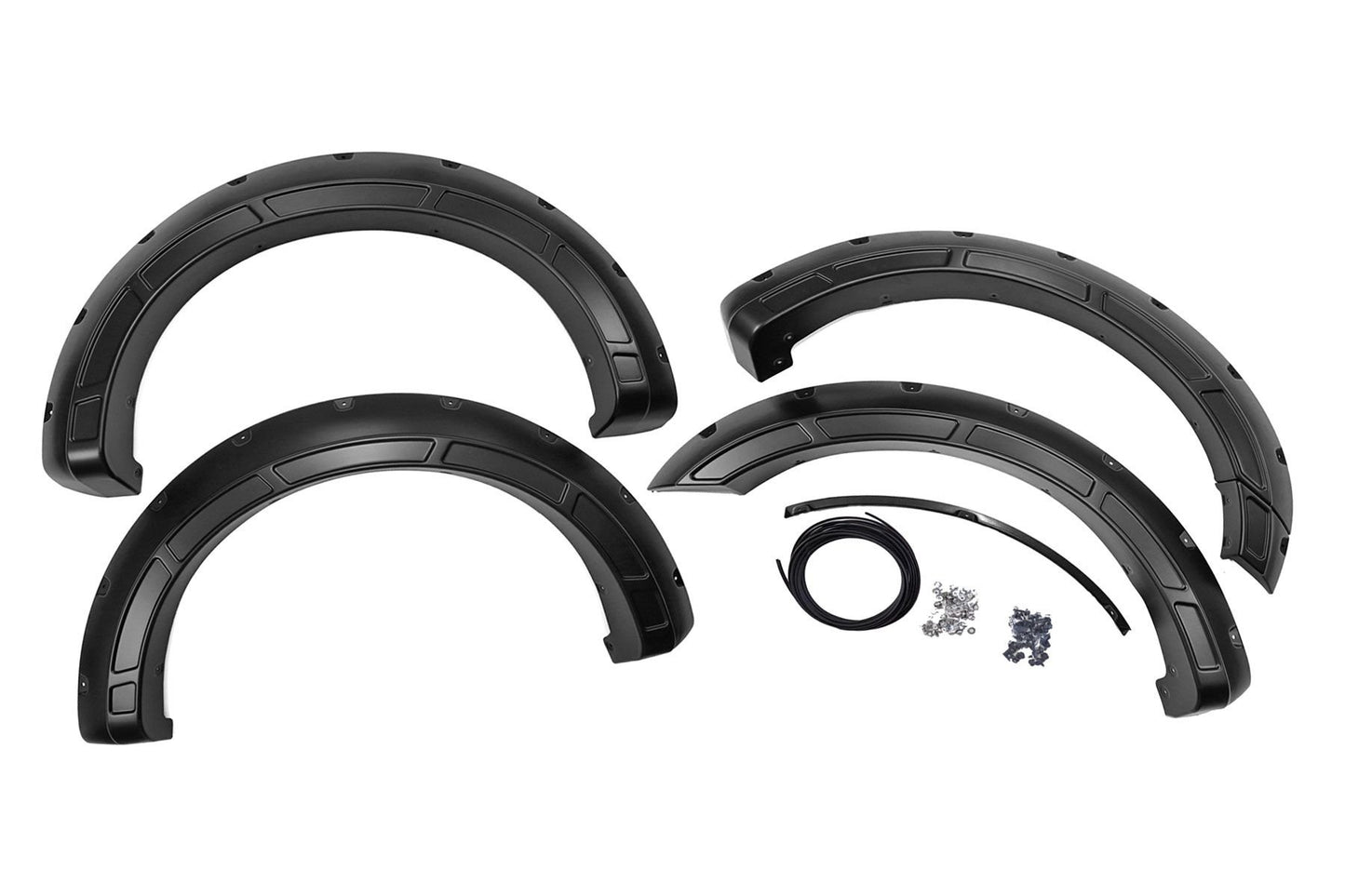 Rough Country Fender Flares | Defender | Gloss Black | Ford F-150 2WD/4WD (2021-2023)