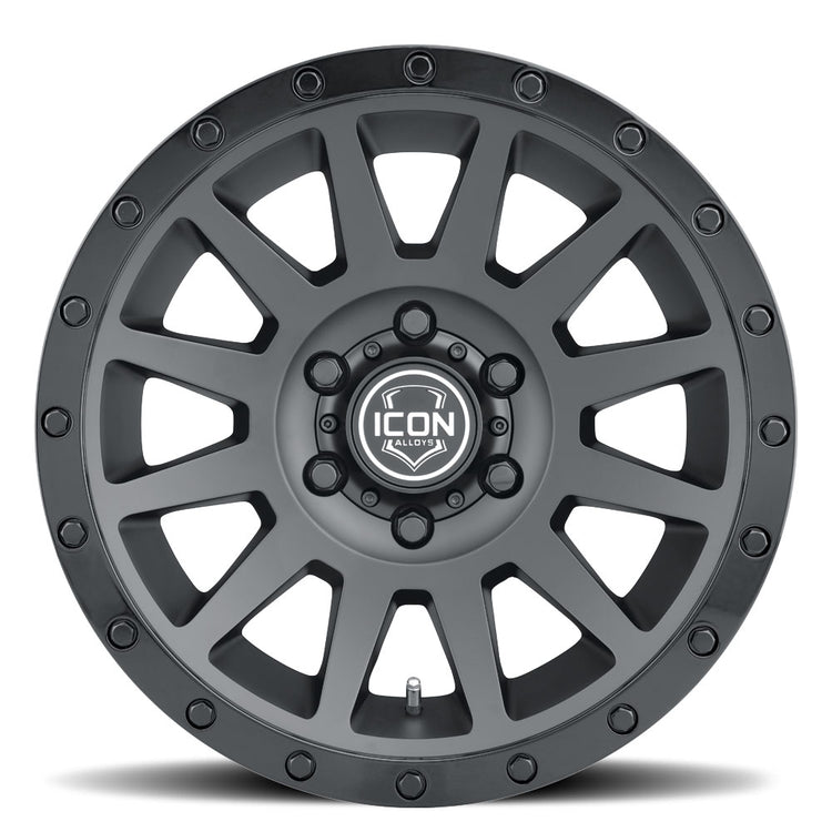 Icon Alloys Compression Double Black Wheel 17 X 8.5 / 5 X 5 / -6MM / 4.5" BS (2017857345DB)