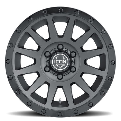 Icon Alloys Compression Double Black Wheel 17 X 8.5 / 5 X 5 / -6MM / 4.5" BS (2017857345DB)