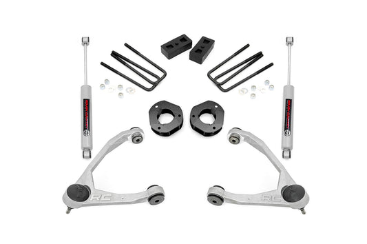Rough Country 3.5 Inch Lift Kit | Forged UCA | Cast Steel | Chevy/GMC 1500 (07-16)