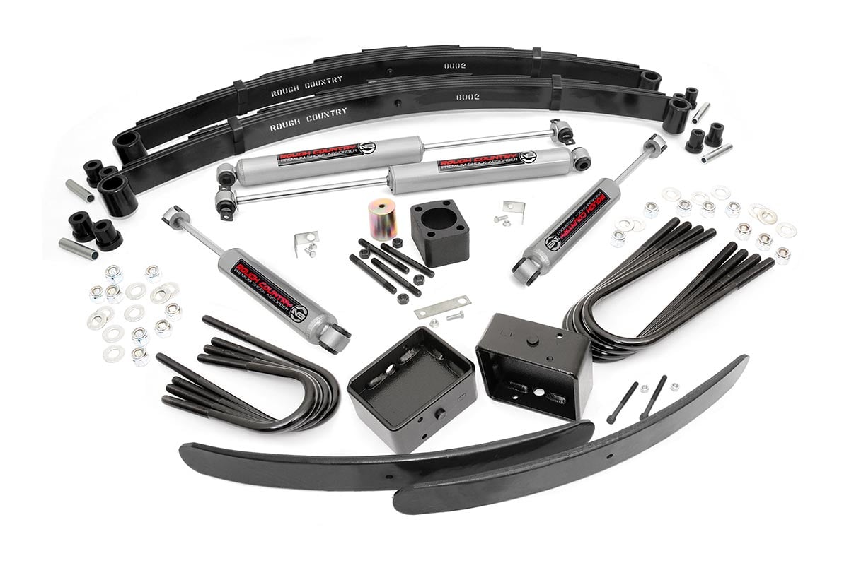 Rough Country 6 Inch Lift Kit | Rear Blocks | Chevy C3500/K3500 Truck 4WD (1988-1991)