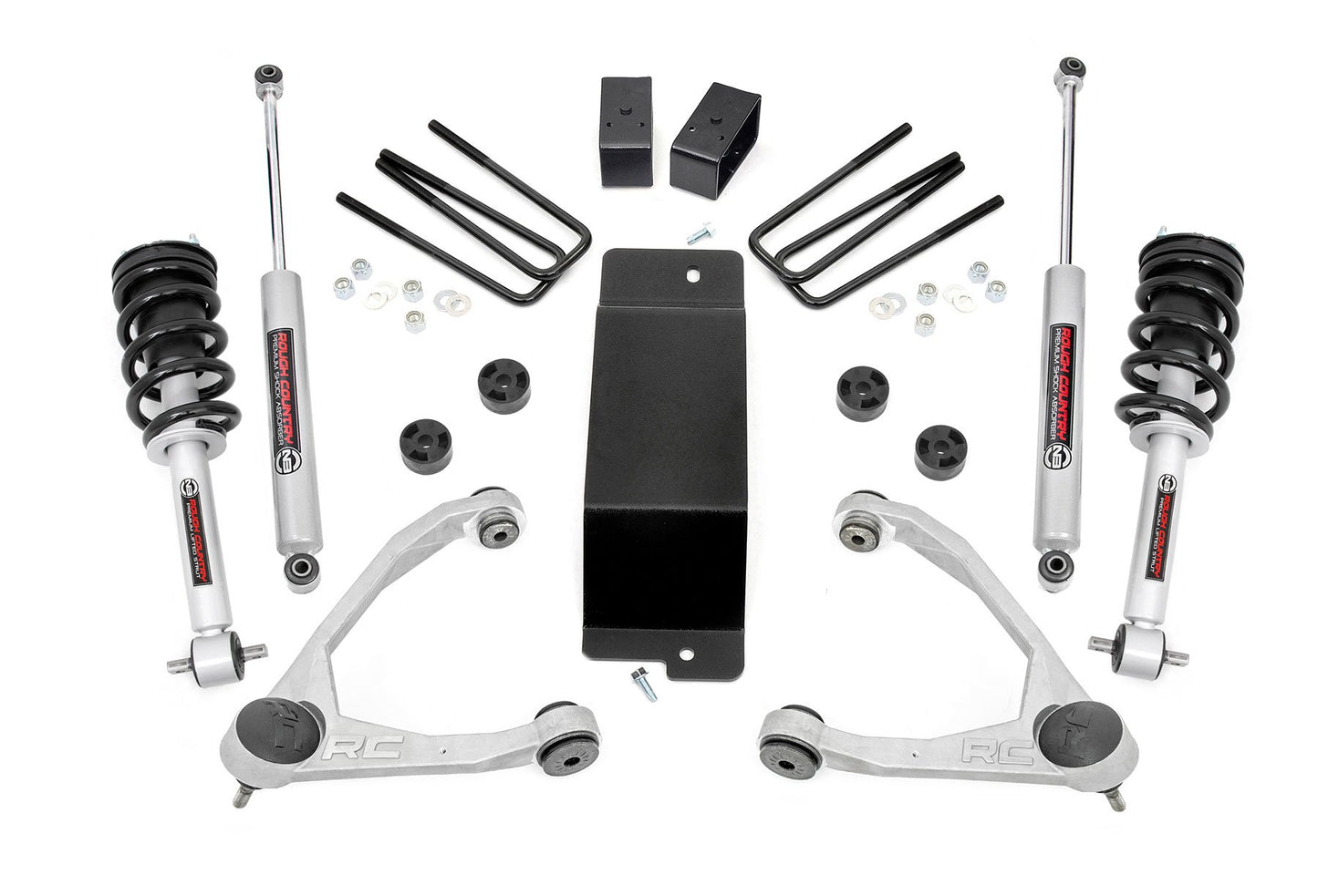 Rough Country 3.5 Inch Lift Kit | Forged UCA | N3 Strut | Chevy/GMC 1500 (14-16)