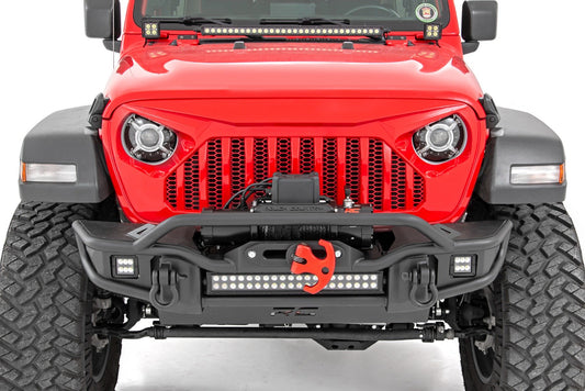 Rough Country 9 Inch DRL Halo LED Headlights | DOT Approved | Jeep Gladiator JT/Wrangler JL (18-24)