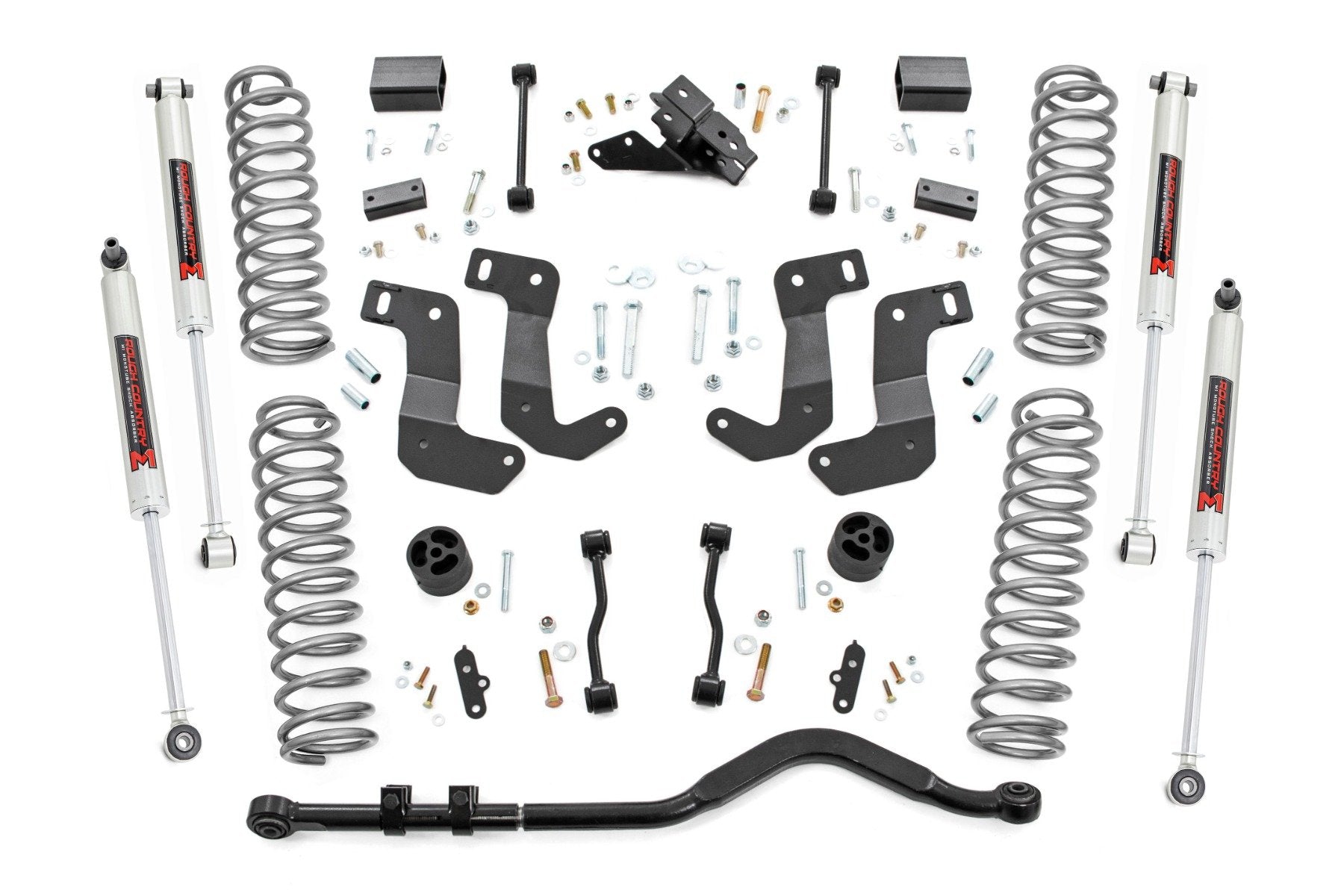 Rough Country 3.5 Inch Lift Kit | C/A Drop | Stage 1 | M1 | Jeep Wrangler JL 4WD (21-23)