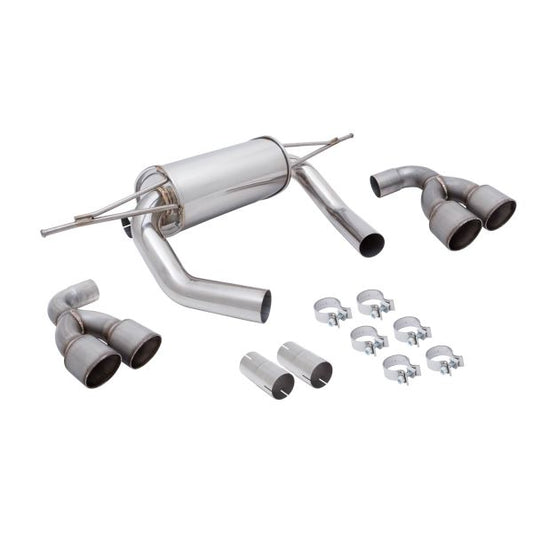 Megan Axle Back Exhaust for 2015+ BMW M4 F82 Raw Tip (MR-ABE-BF82-RM)