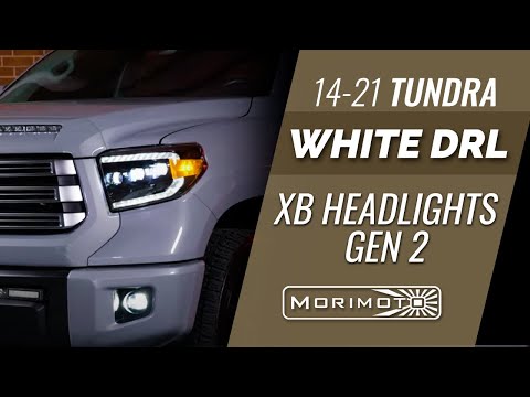Morimoto XB LED White DRL Headlights for 2014-2021 Toyota Tundra (LF532.2-ASM)