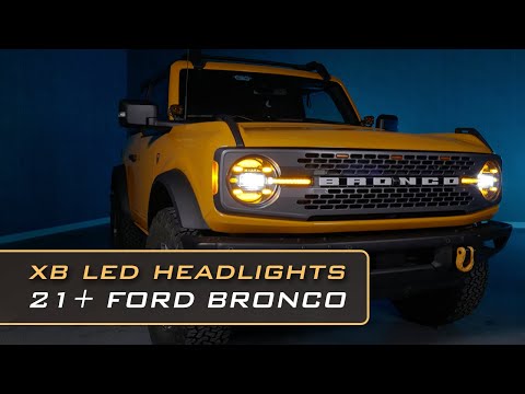 Morimoto XB LED Headlights AMBER DRL for 2021-2024 Ford Bronco (LF497-A)