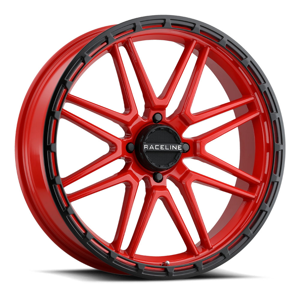 Raceline A11R Krank-XL Red UTV Wheel 22x7 4x156 0mm (A11R-22756-00)
