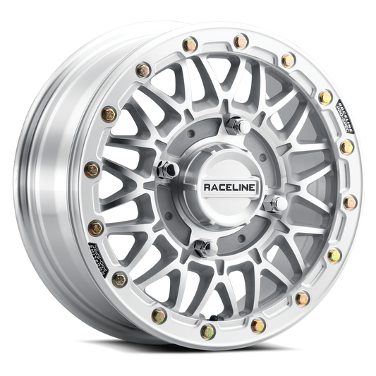 Raceline A15MA Omega Beadlock Machined UTV Wheel 15x6.5 6x139.7 +74mm (A15MA-56560+74)