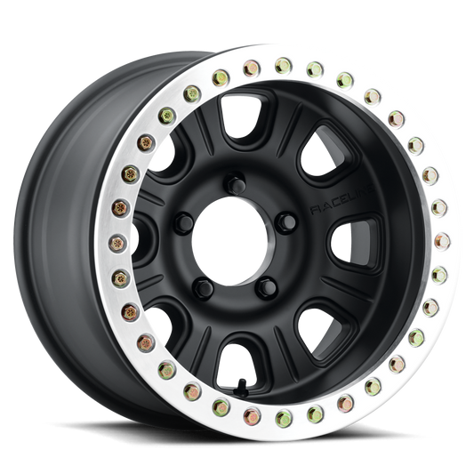 Raceline RT231 Monster Beadlock Black Wheel 17x9.5 8x6.5 -32mm/4"BS (RT231-79580-32)