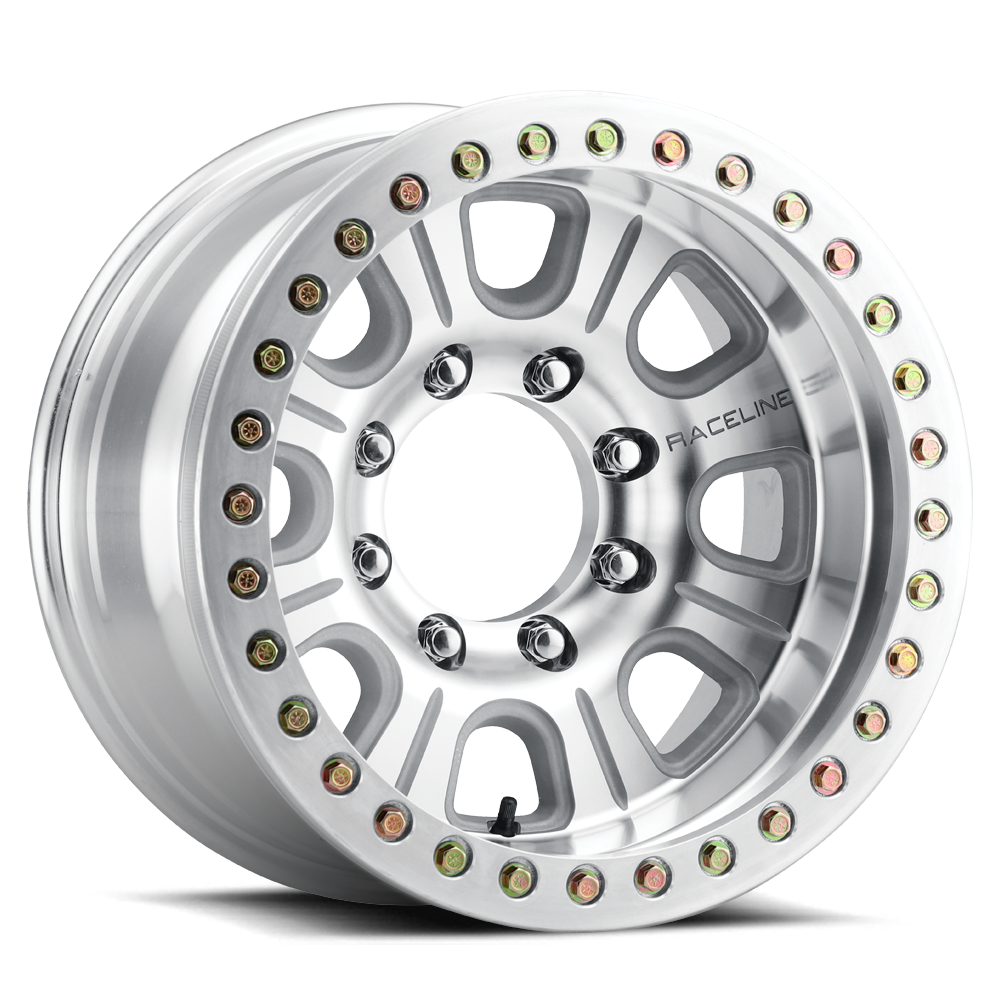 Raceline RT233 Monster Beadlock Machined Wheel 17x9.5 5x4.5 -32mm/4"BS (RT233-79512-32)