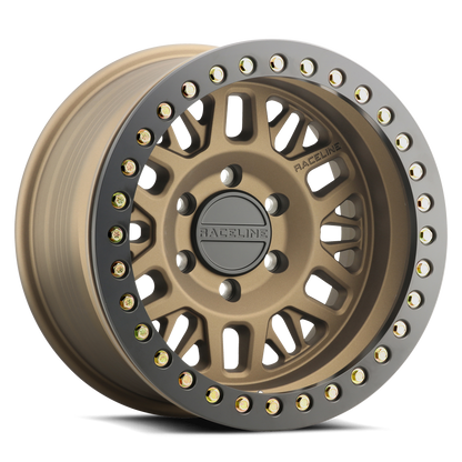 Raceline RT951BZ Ryno Cast Beadlock Bronze Wheel 17x9 6x5.5 -38mm/3.5"BS (RT951BZ-79060-38)