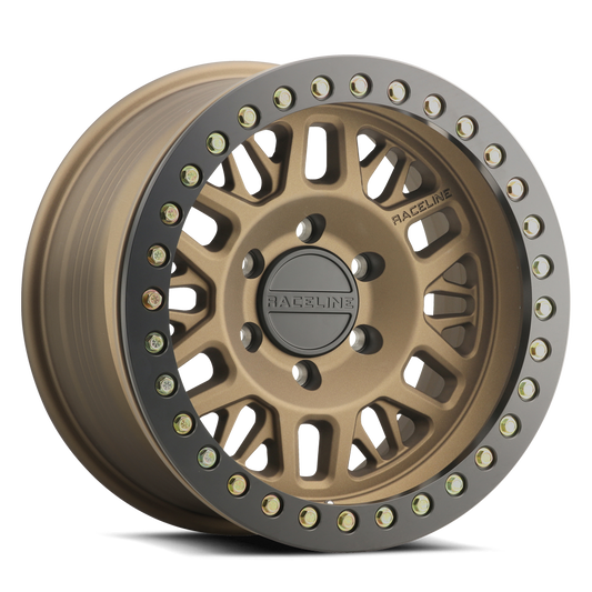 Raceline RT951BZ Ryno Cast Beadlock Bronze Wheel 17x9 5x5 -12mm/4.5"BS (RT951BZ-79050-12)