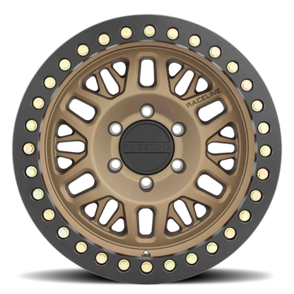 Raceline RT951BZ Ryno Cast Beadlock Bronze Wheel 17x9 5x5 -38mm/3.5"BS (RT951BZ-79050-38)