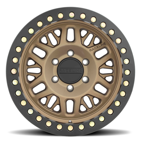 Raceline RT951BZ Ryno Cast Beadlock Bronze Wheel 17x9 5x5 -38mm/3.5"BS (RT951BZ-79050-38)