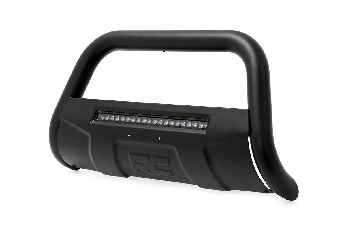 Rough Country Black LED Bull Bar | Chevy/GMC 1500 Truck & SUV (07-20 & Classic)