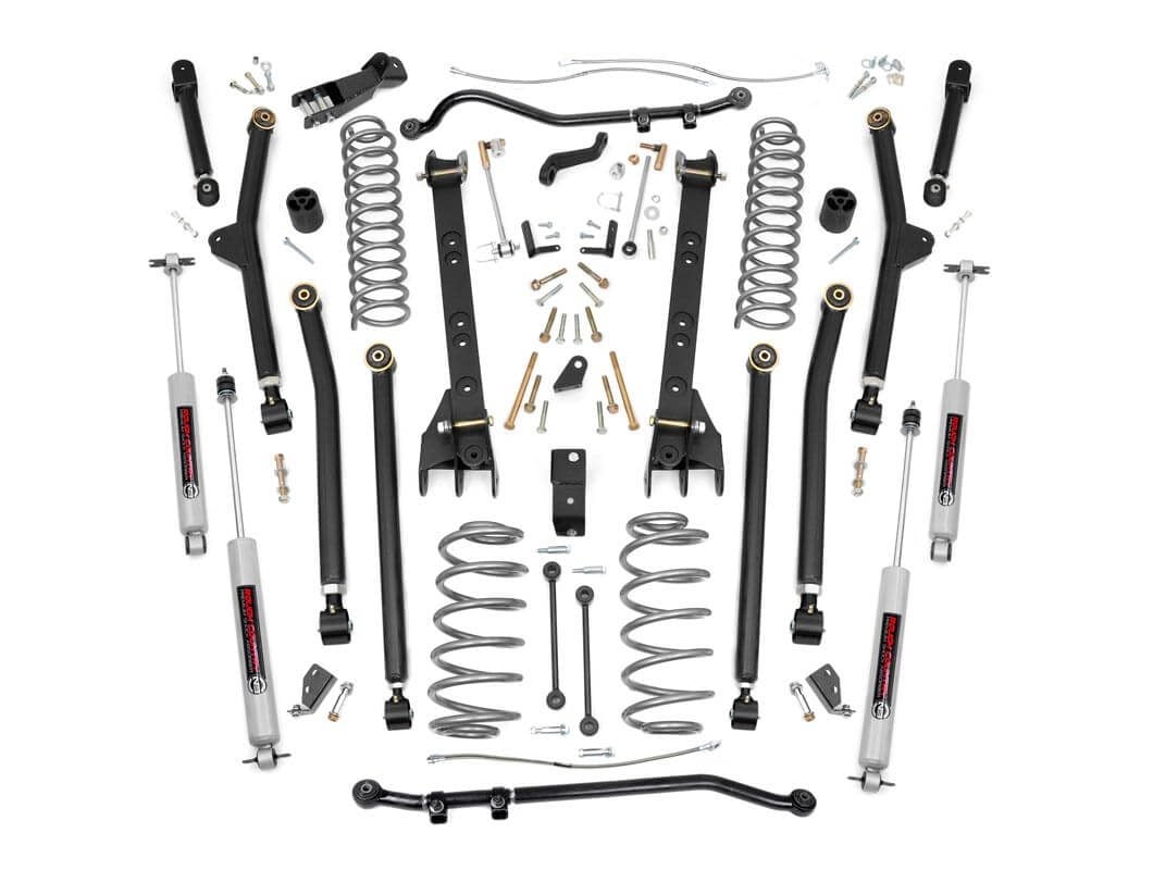 Rough Country 6 Inch Lift Kit | Long Arm | Jeep Wrangler Unlimited 4WD (2004-2006)