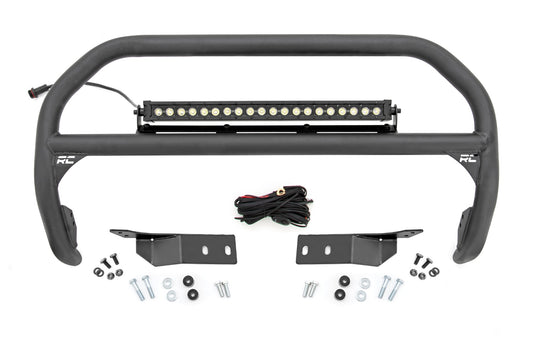 Rough Country Nudge Bar | 20 Inch Black Single Row LED | Toyota Tundra 2WD/4WD (2007-2021)